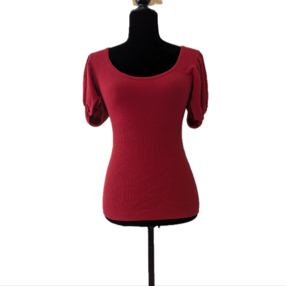 Y2K Nanette Lepore Puffed Sleeve Top - Picture 3 of 8